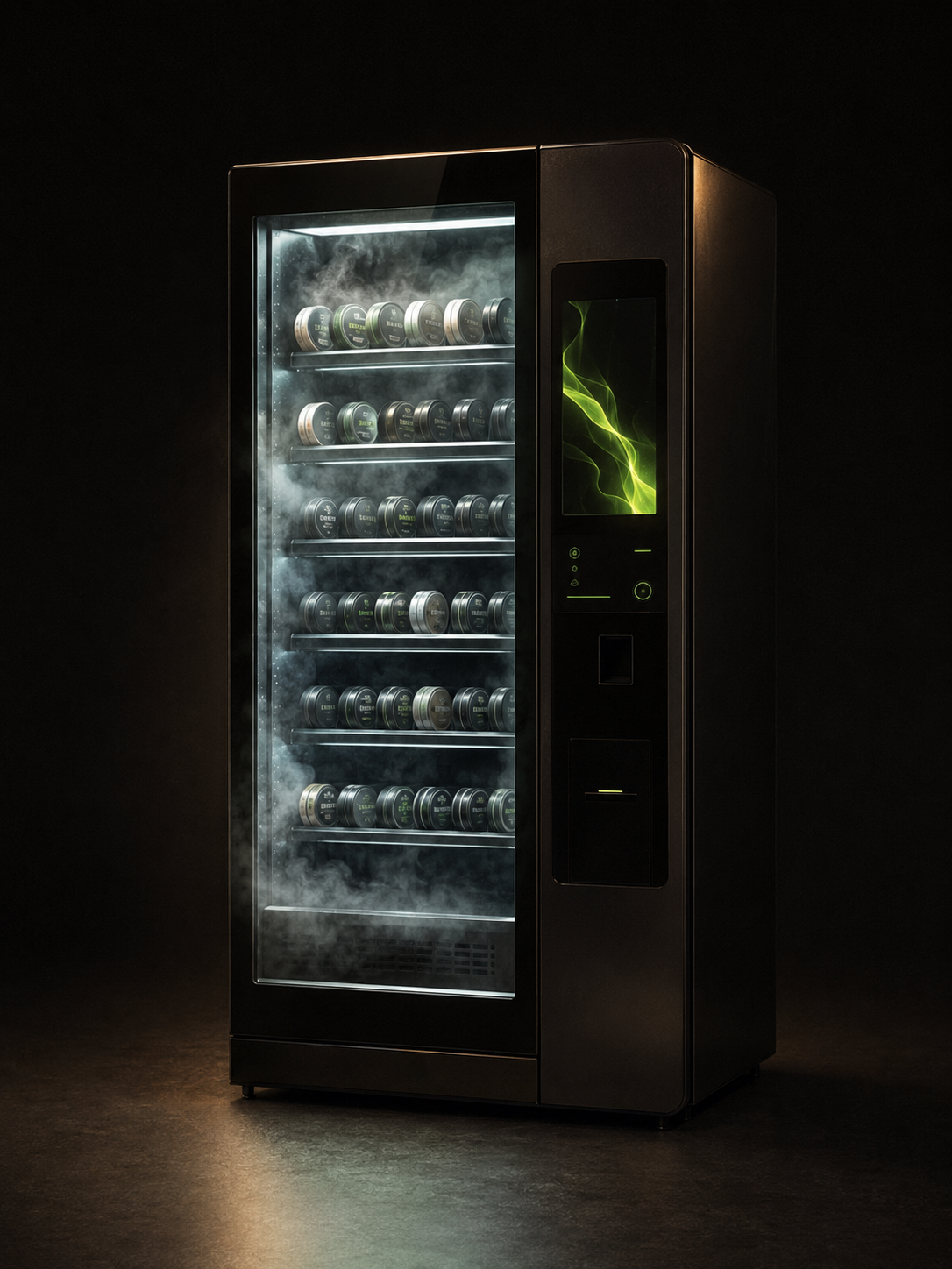 Premium kyld snusautomat med touchskärm