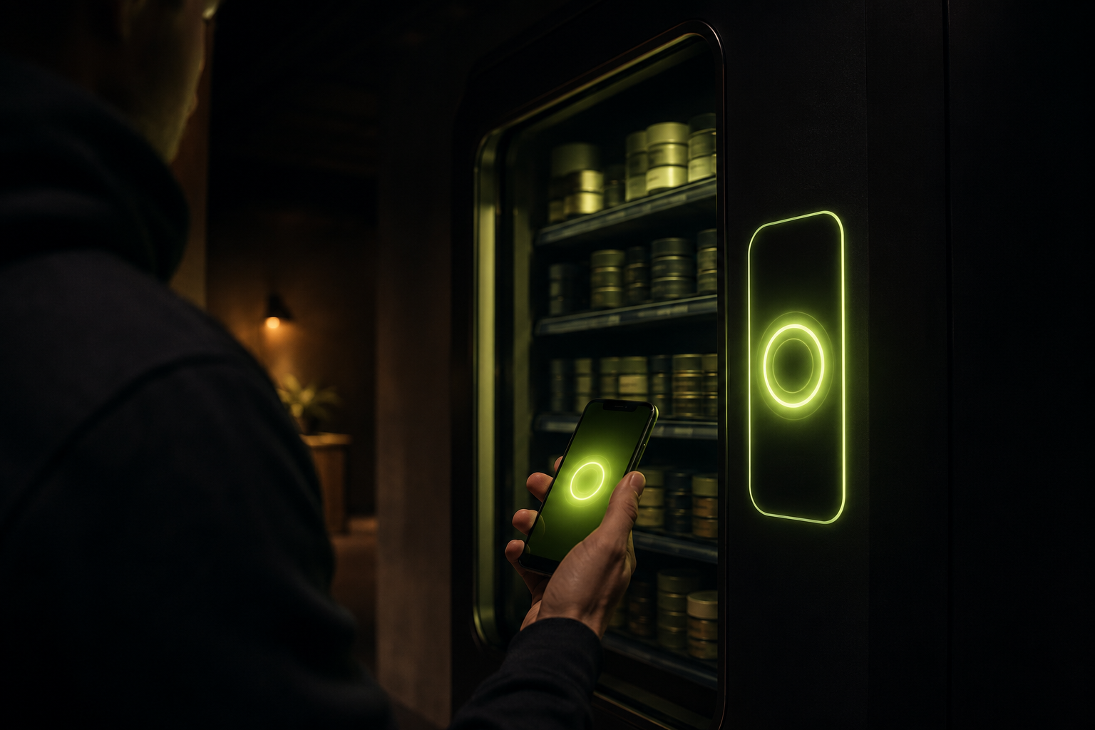 Åldersverifiering med BankID och mobil i snusautomat