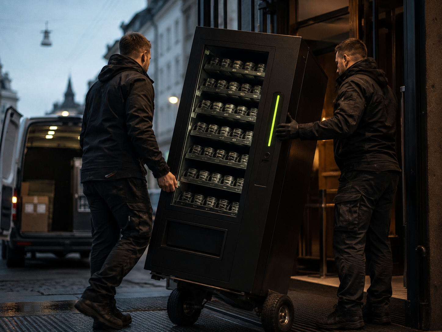 Leverans och installation av snusautomat i hela Sverige